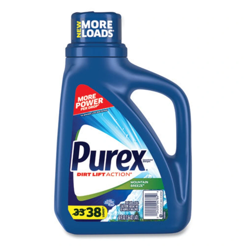 Purex Liquid Laundry Detergent, Mountain Breeze, 50 Oz Bottle, 6-carton